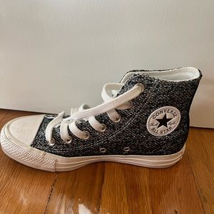 Converse- Glitter High Tops (size 5)
